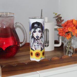 Fuel By Coffee & Scarcasm 20oz Tumbler With Lid & Straw