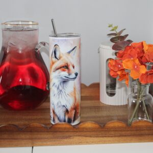 Fox 20oz Tumbler With Lid & Straw